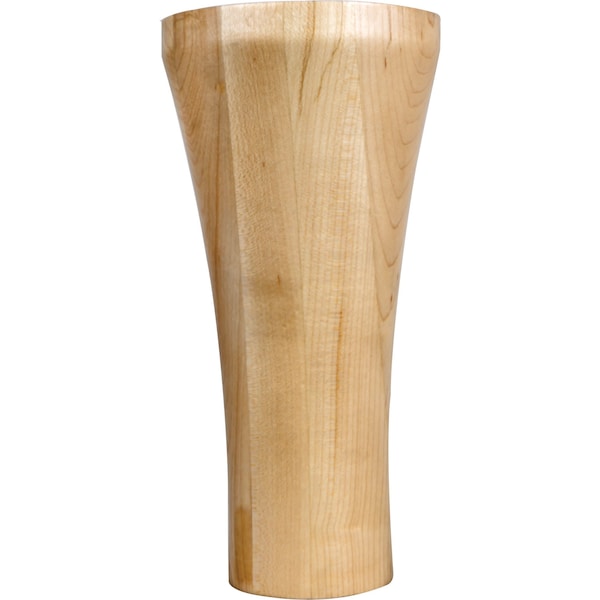 Hardware Resources 4" Wx4"Dx8"H Hard Maple Contemporary Cove Bun Foot BF16-3-8-HMP - main